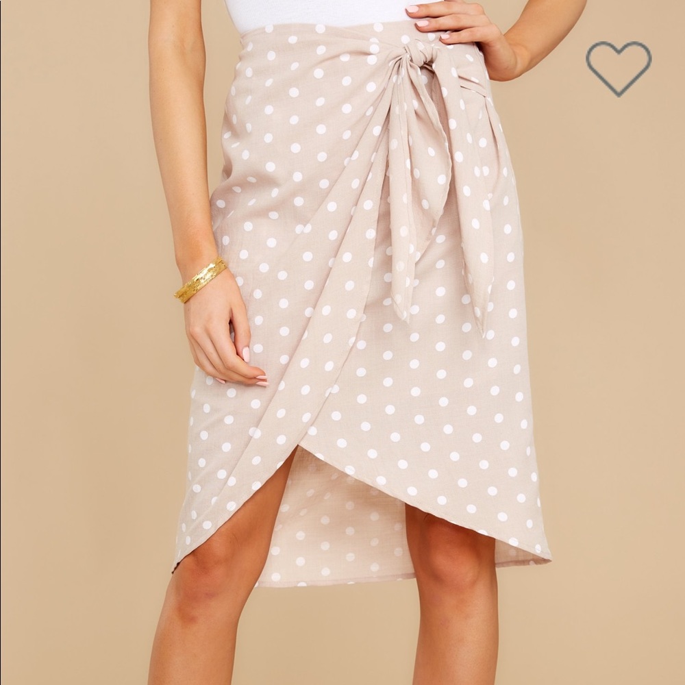 Polka dot skirt from Red Dress Boutique